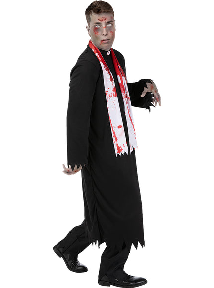 Déguisement curé zombie homme grande taille