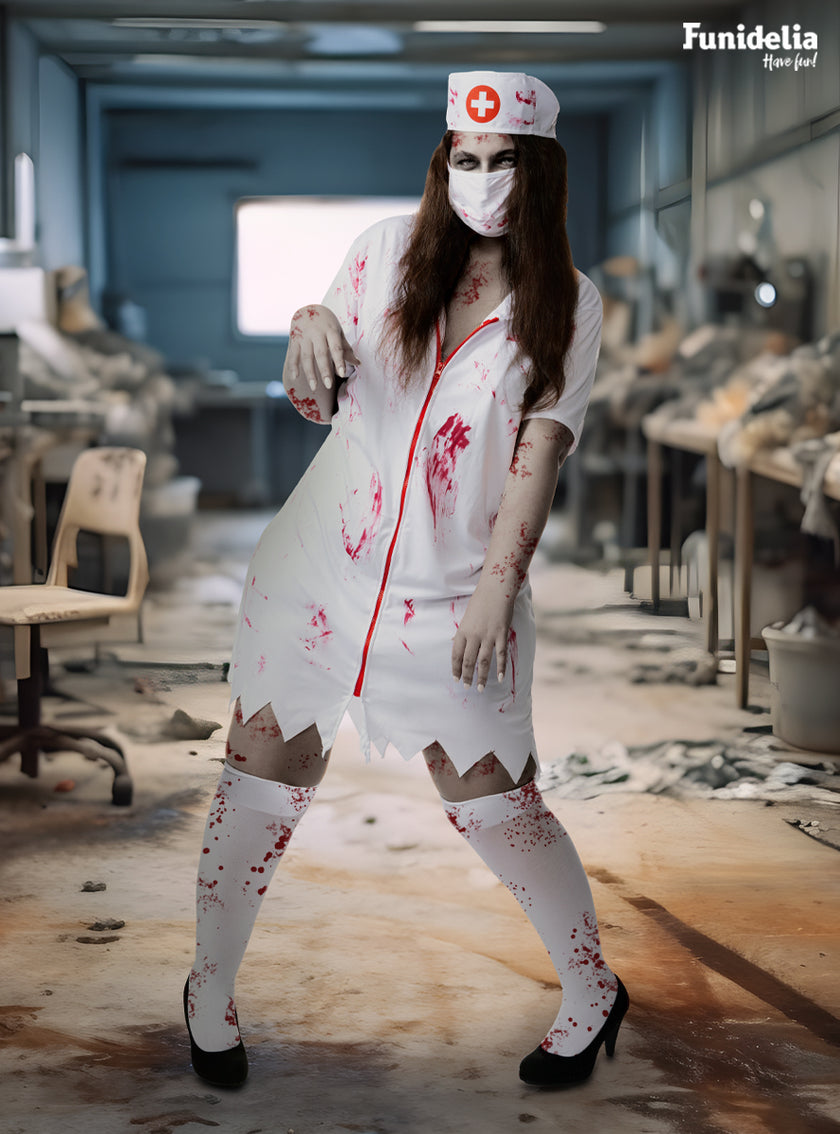 Déguisement infirmière zombie femme grande taille