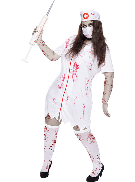 Déguisement infirmière zombie femme grande taille