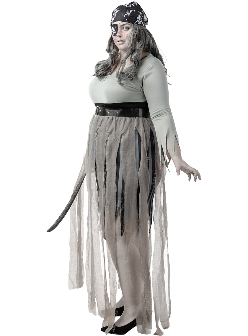Déguisement pirate zombie femme grande taille
