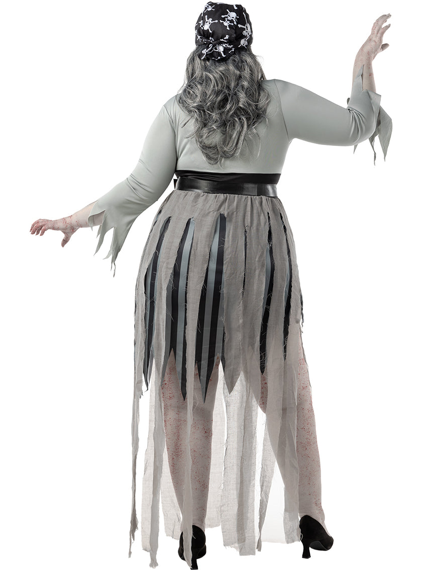 Déguisement pirate zombie femme grande taille