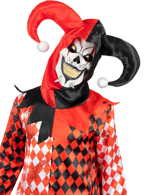 Déguisement bouffon tueur homme grande taille