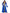 Déguisement Princesse Médiévale bleue femme