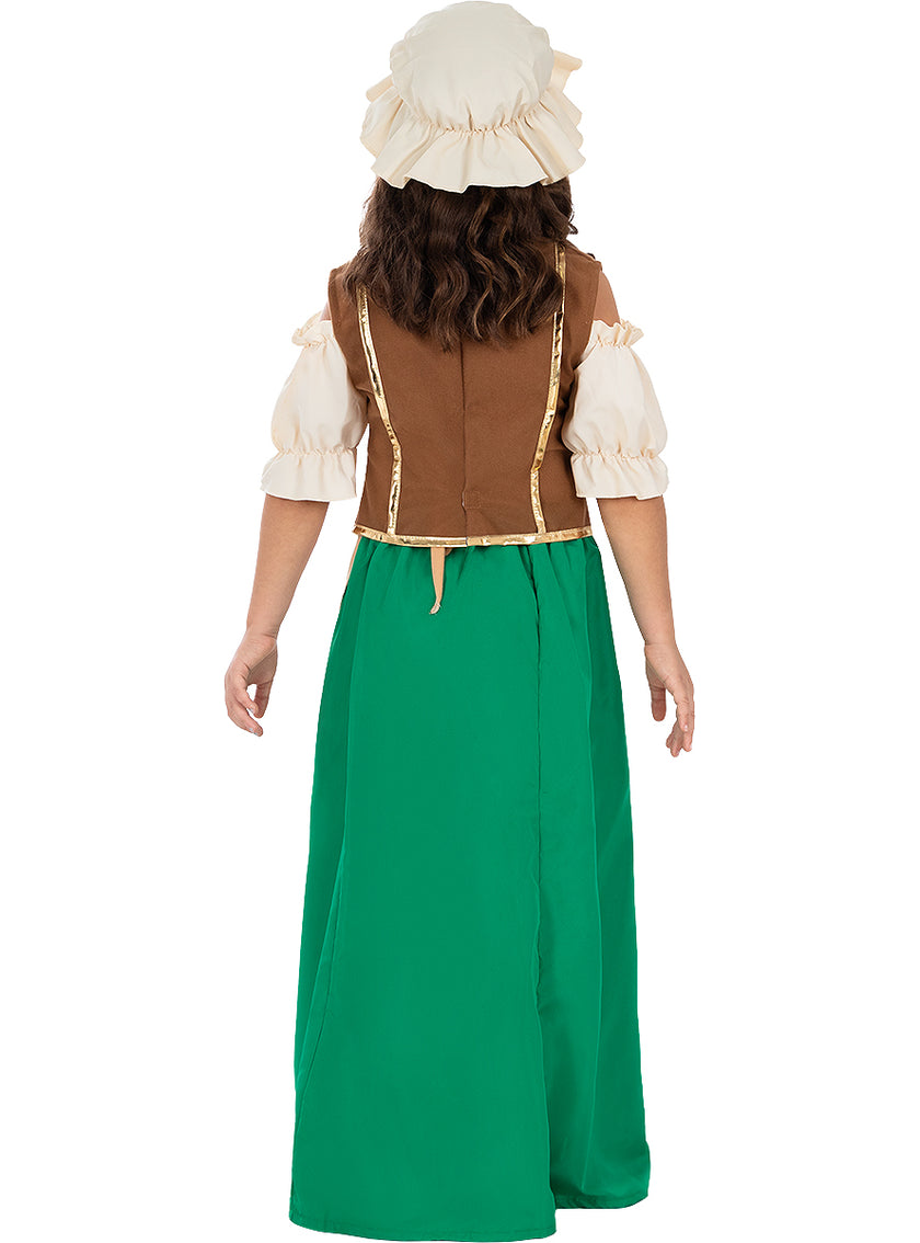 Déguisement aubergiste médiévale fille