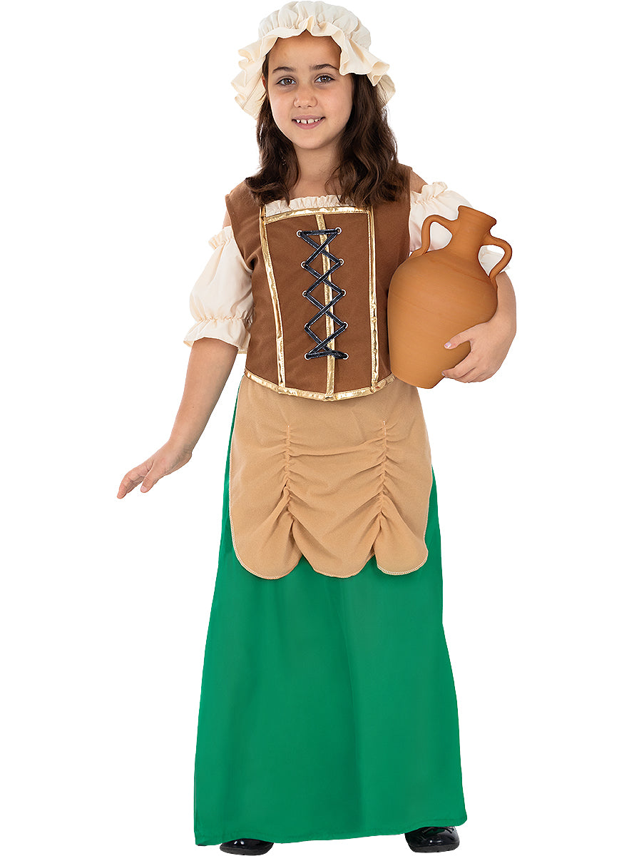 Déguisement aubergiste médiévale fille