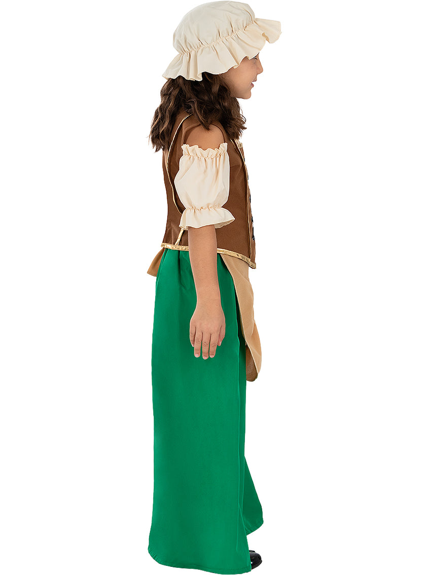 Déguisement aubergiste médiévale fille