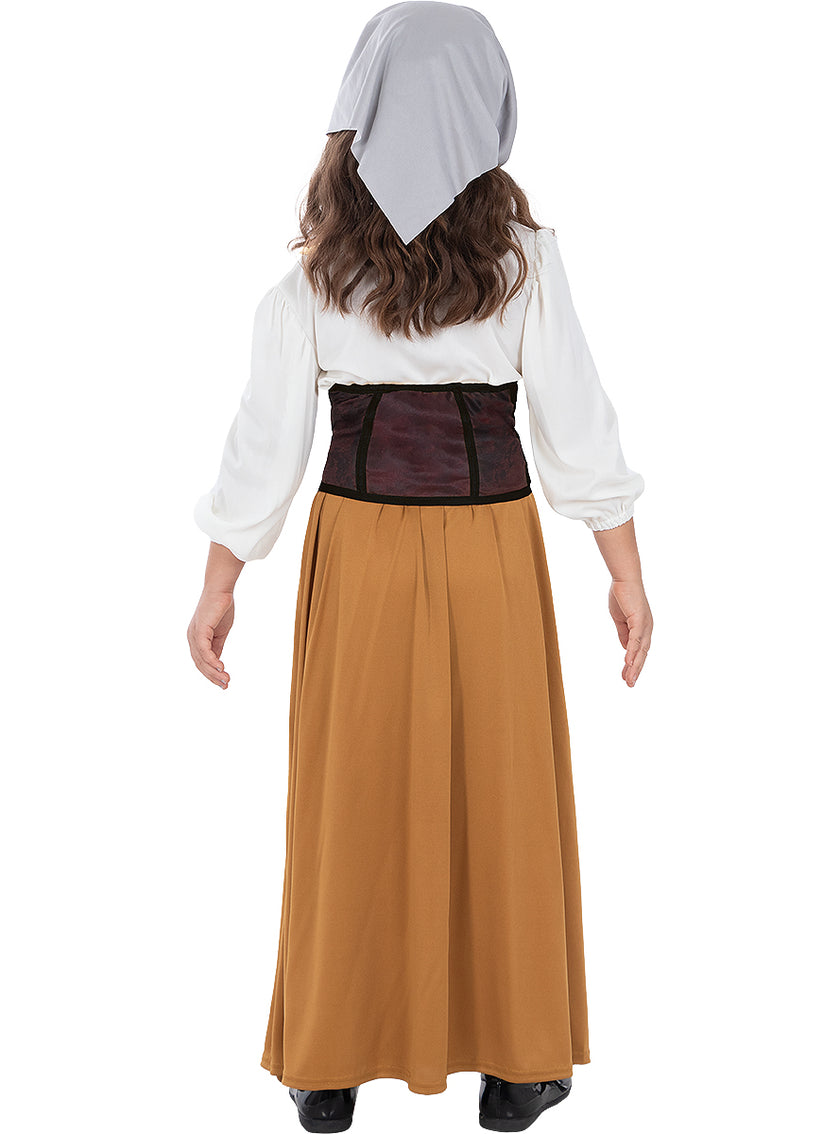 Déguisement paysanne médiévale fille