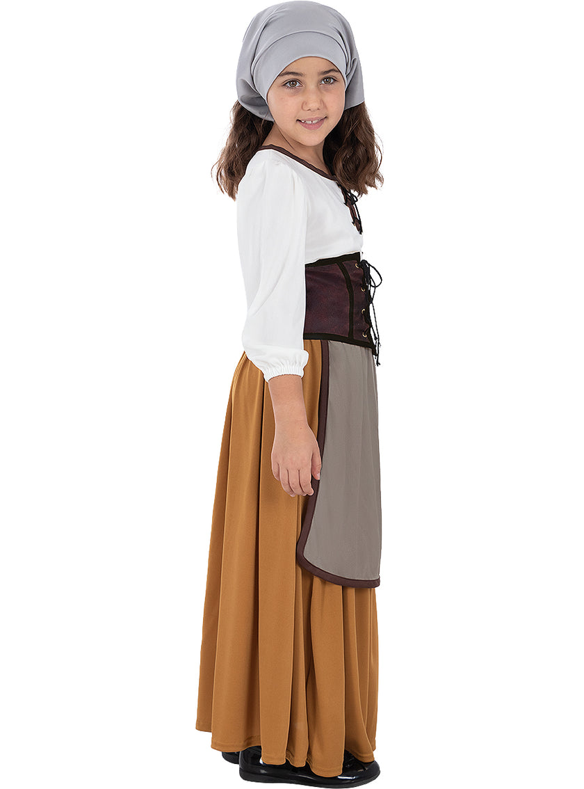 Déguisement paysanne médiévale fille