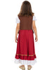 Déguisement aubergiste médiévale classique fille
