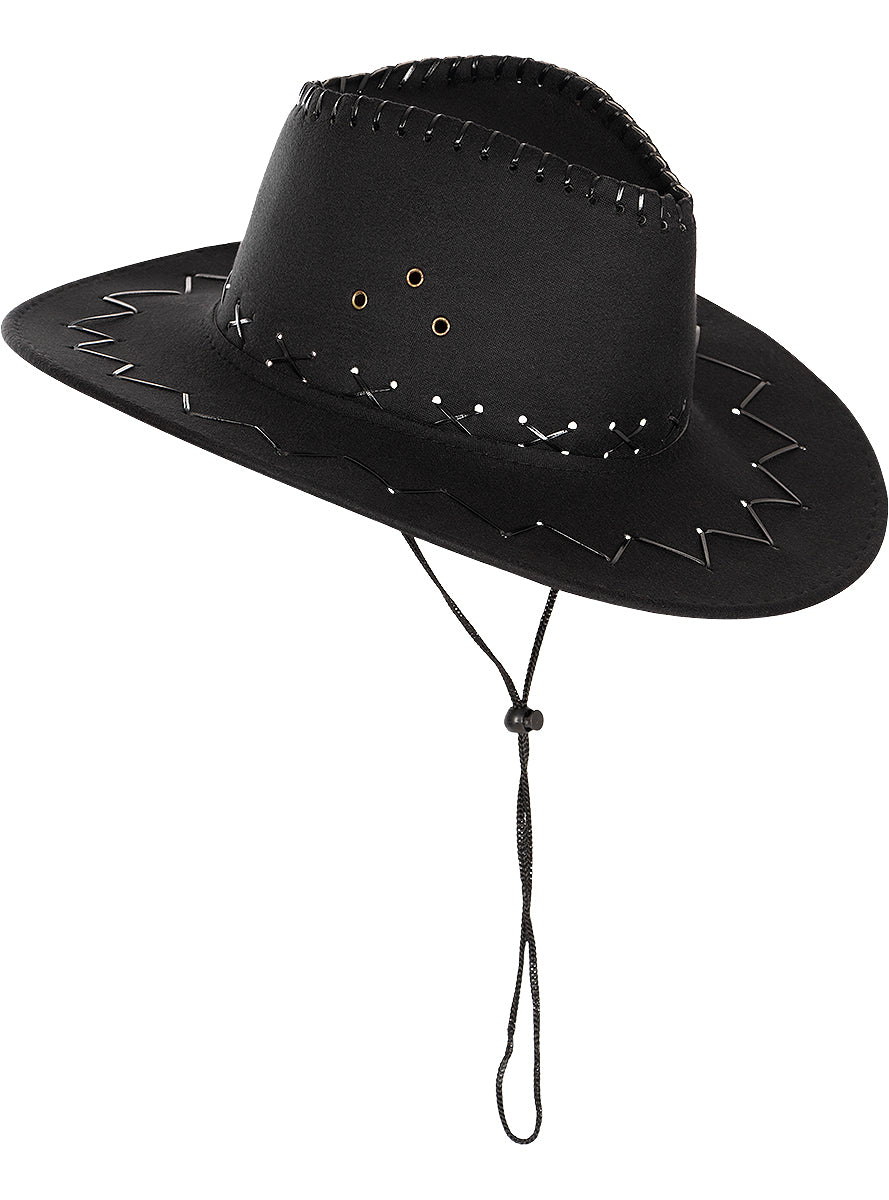 Chapeau cowboy noir adulte