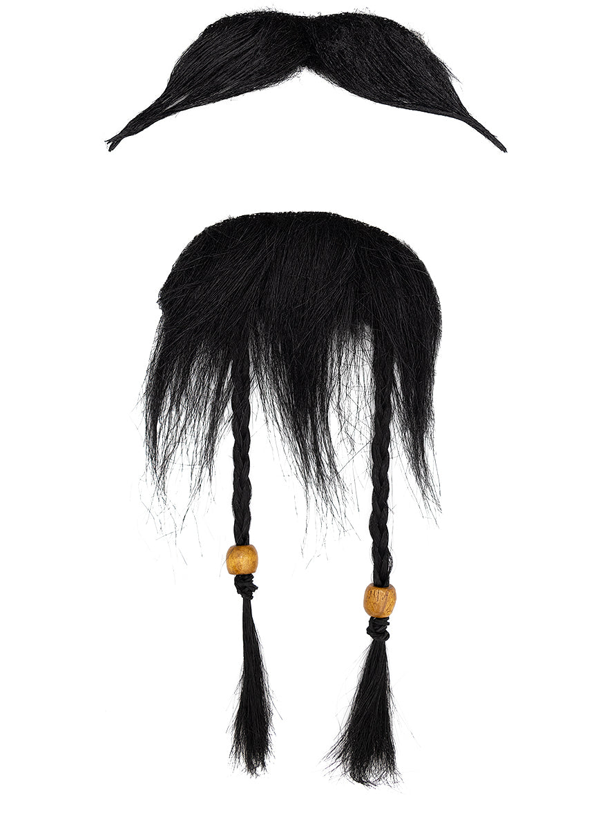 Moustache et bouc de pirate