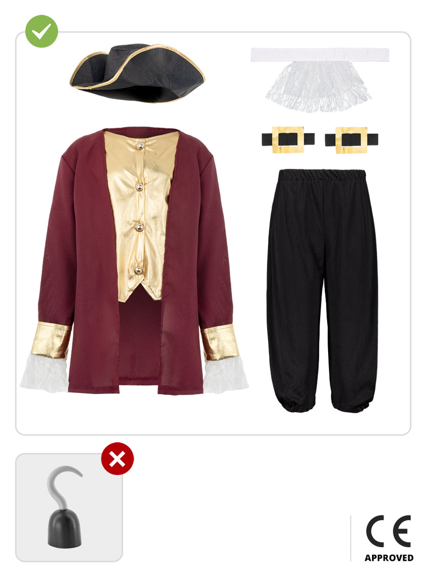 Déguisement Capitaine crocher garçon