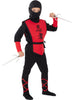 Déguisement Ninja rouge garçon