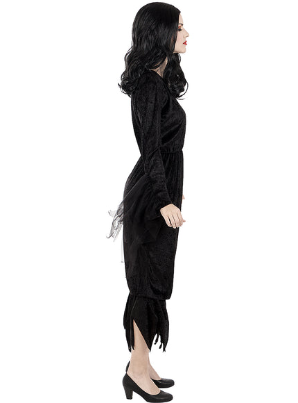 Perruque Morticia Addams femme - La Famille Addams