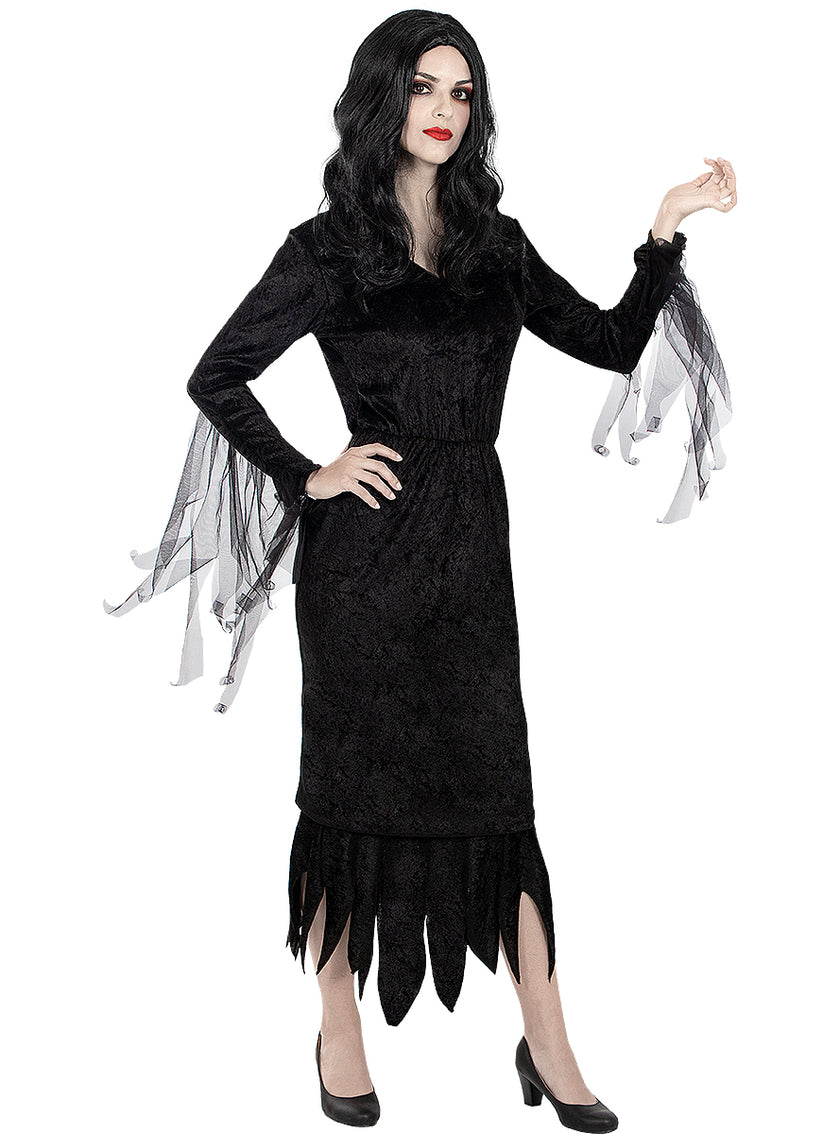 Perruque Morticia Addams femme - La Famille Addams