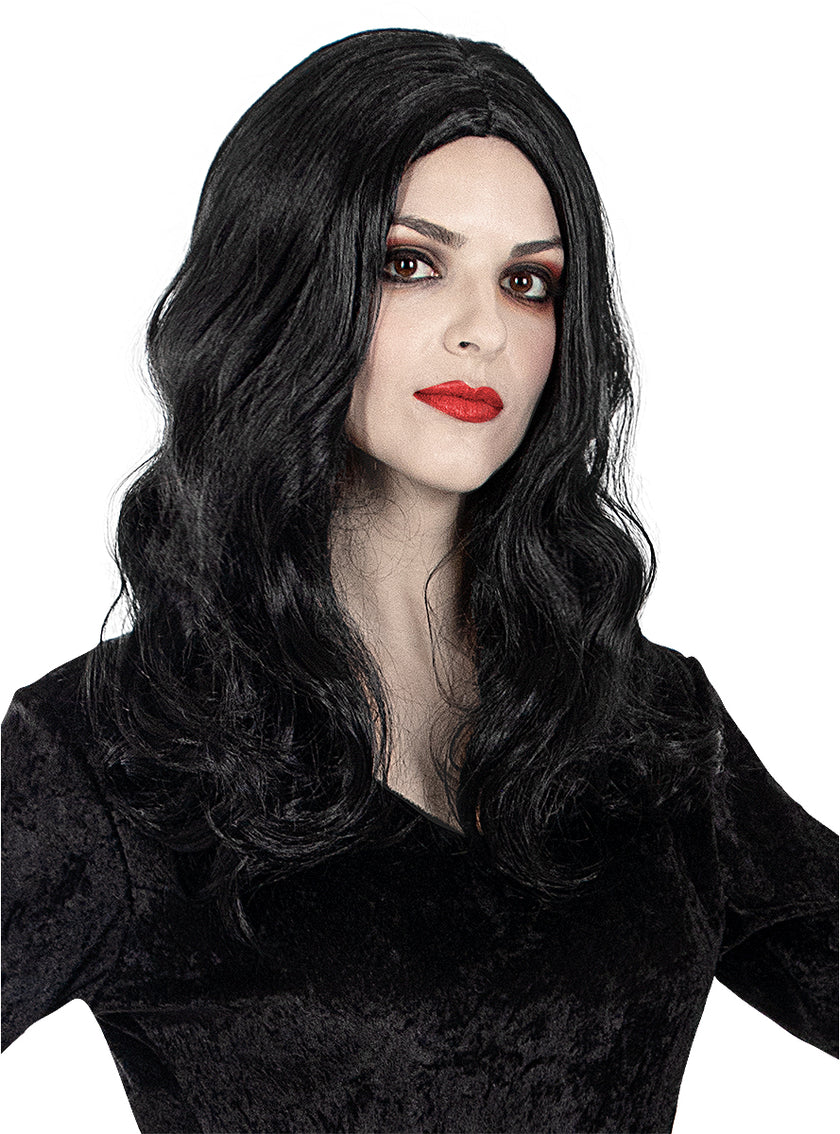 Perruque Morticia Addams femme - La Famille Addams