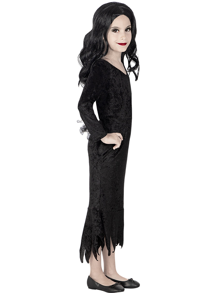 Perruque Morticia Addams fille - La Famille Addams