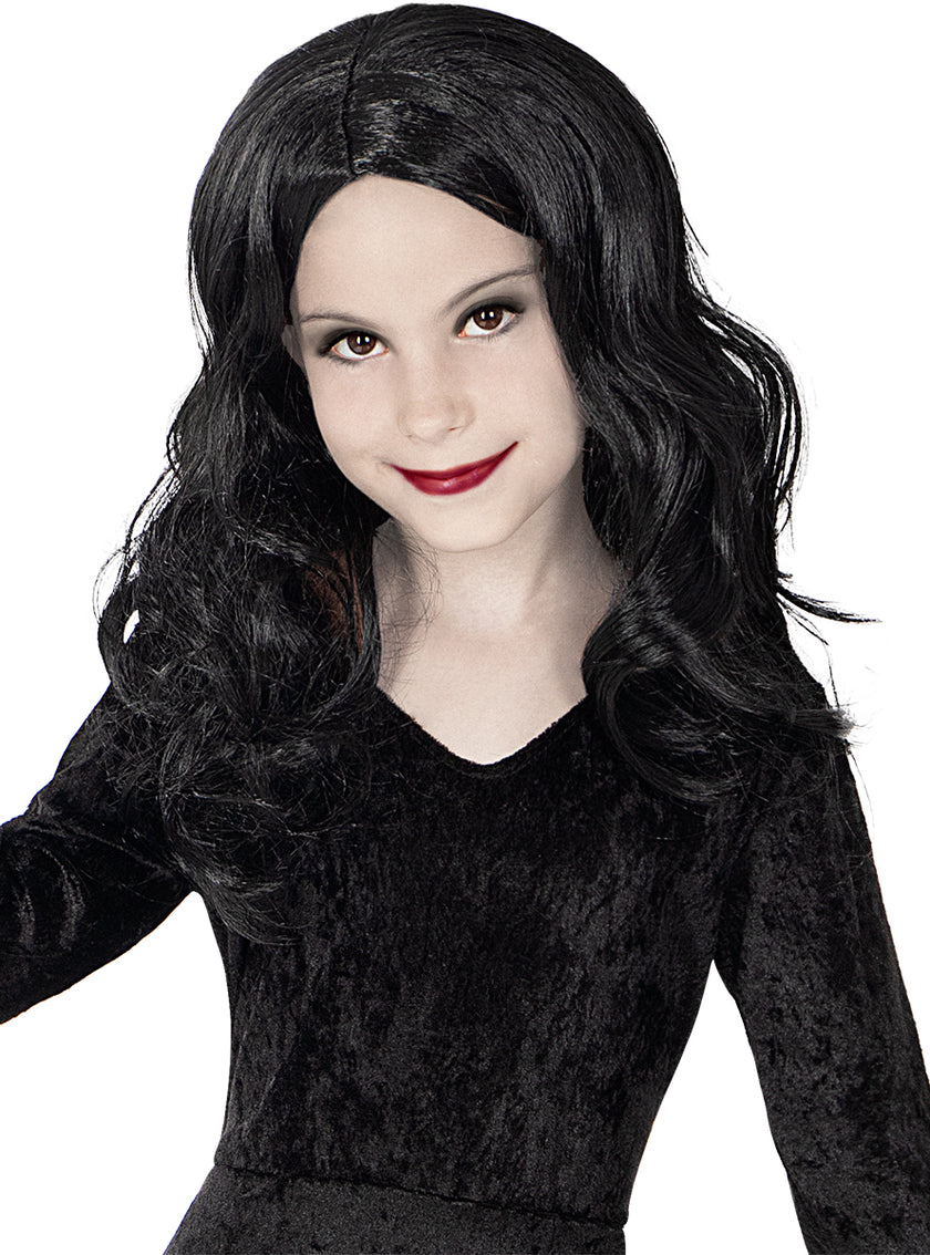 Perruque Morticia Addams fille - La Famille Addams
