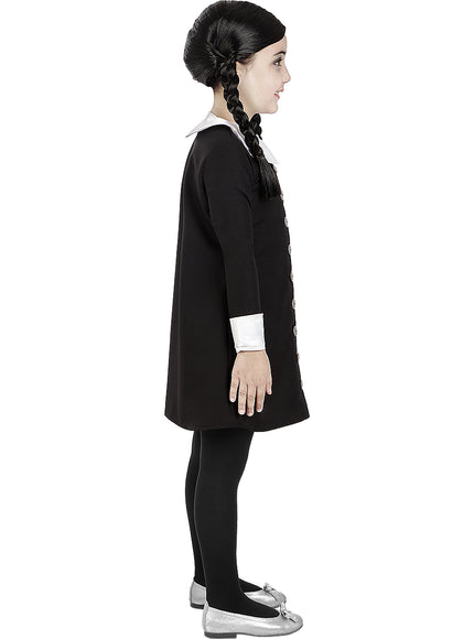 Perruque Mercredi Addams fille - La Famille Addams