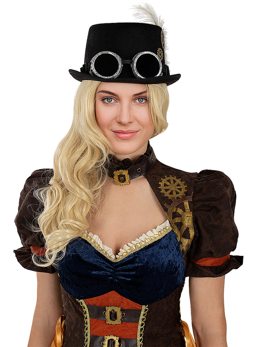 Chapeau Steampunk avec lunettes