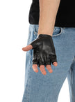 Gants punk noirs adulte