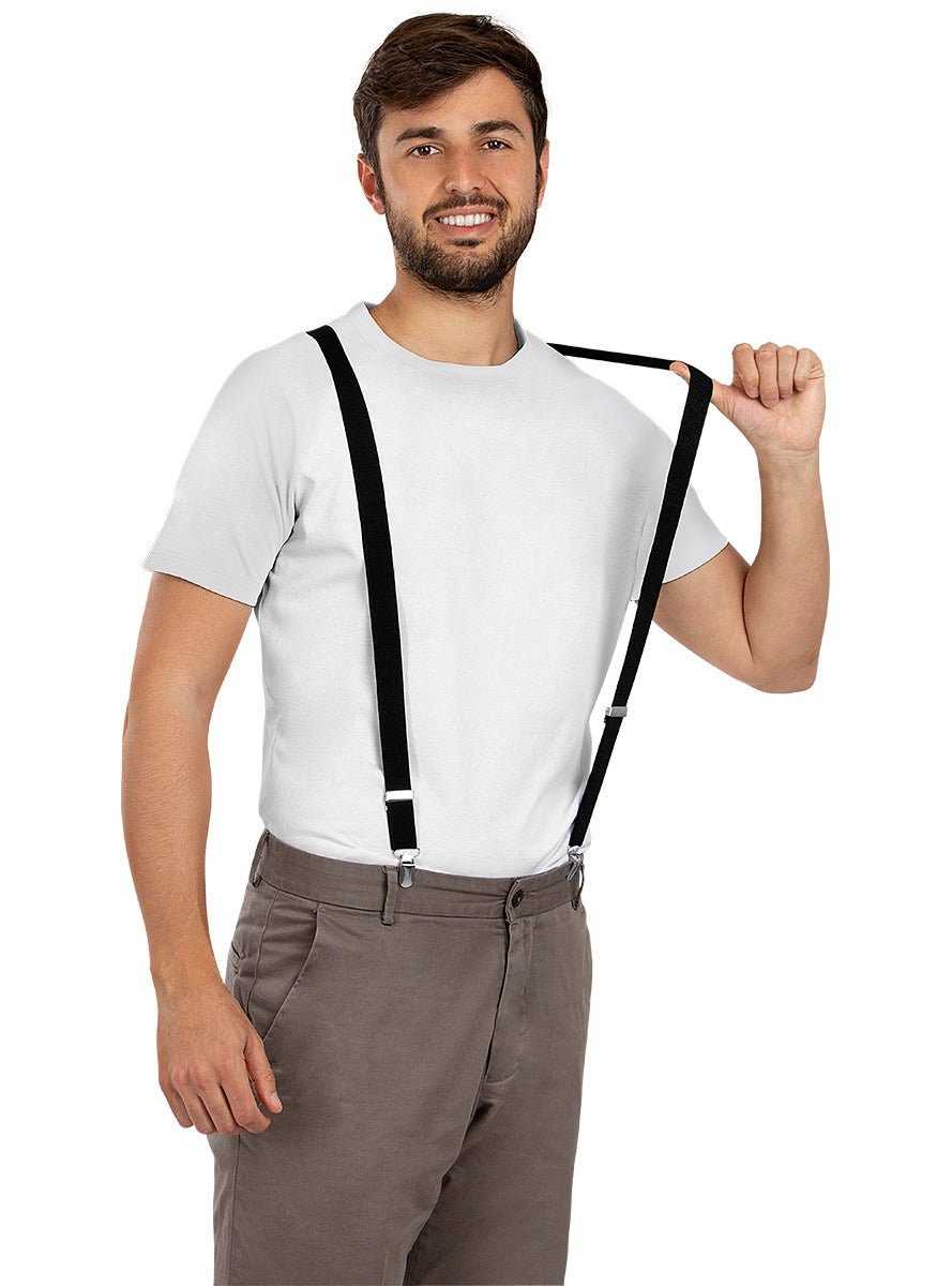 Bretelles noires adulte