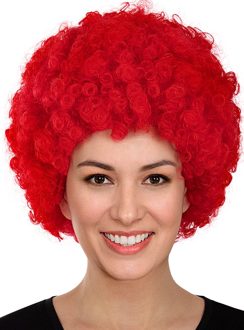 Perruque clown rouge