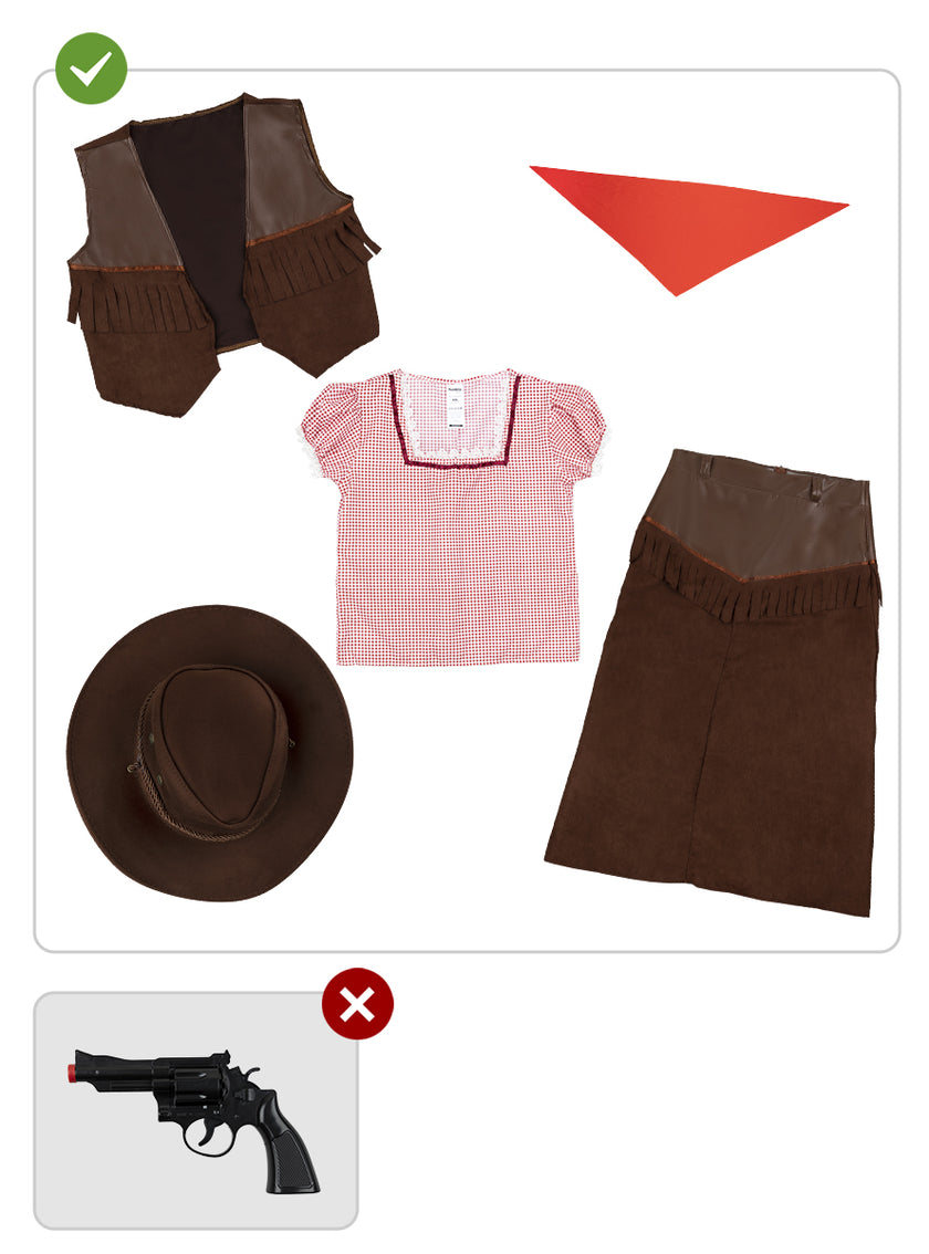 Déguisement Cowboy Deluxe femme grande taille