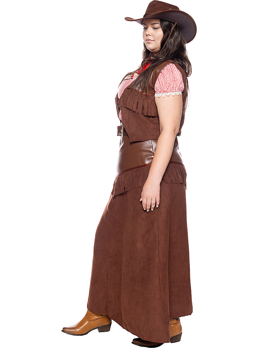 Déguisement Cowboy Deluxe femme grande taille