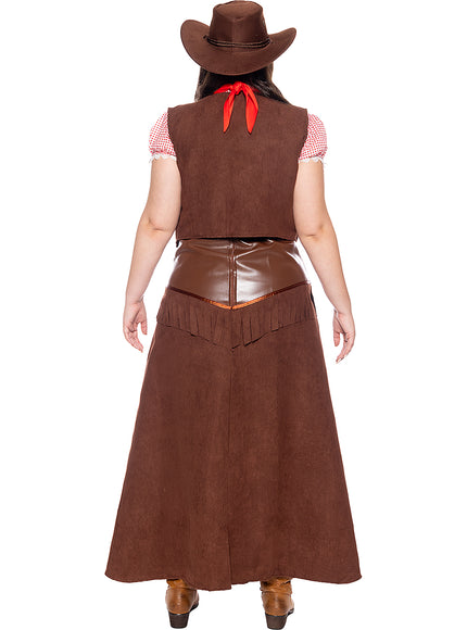 Déguisement Cowboy Deluxe femme grande taille