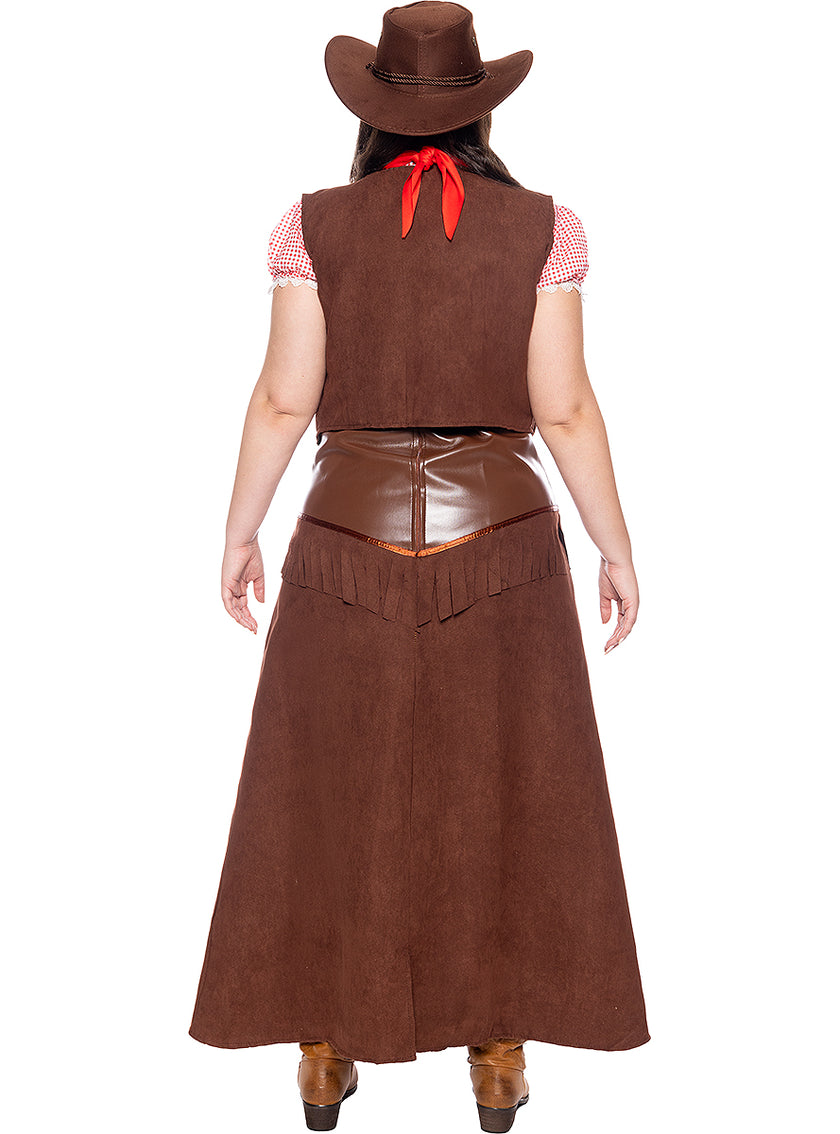 Déguisement Cowboy Deluxe femme grande taille