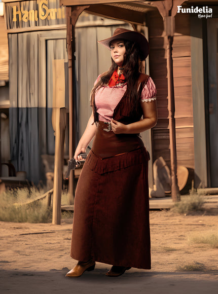 Déguisement Cowboy Deluxe femme grande taille