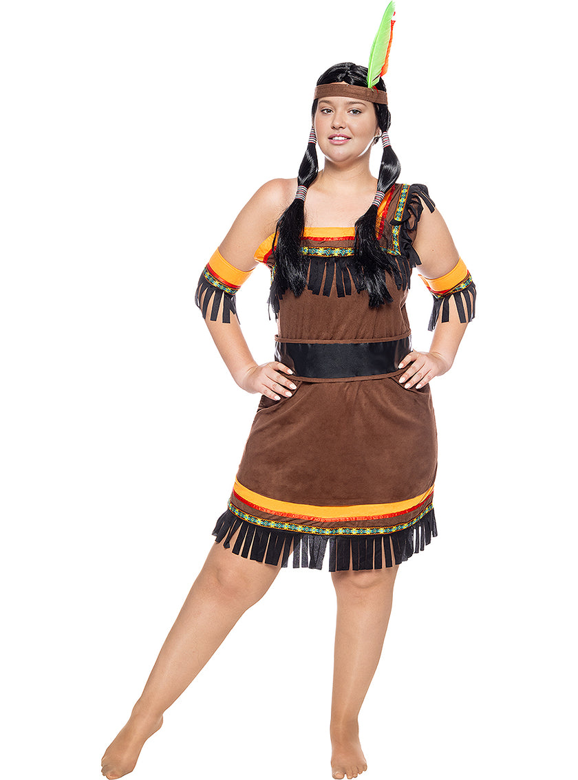 Déguisement indienne femme Deluxe grande taille