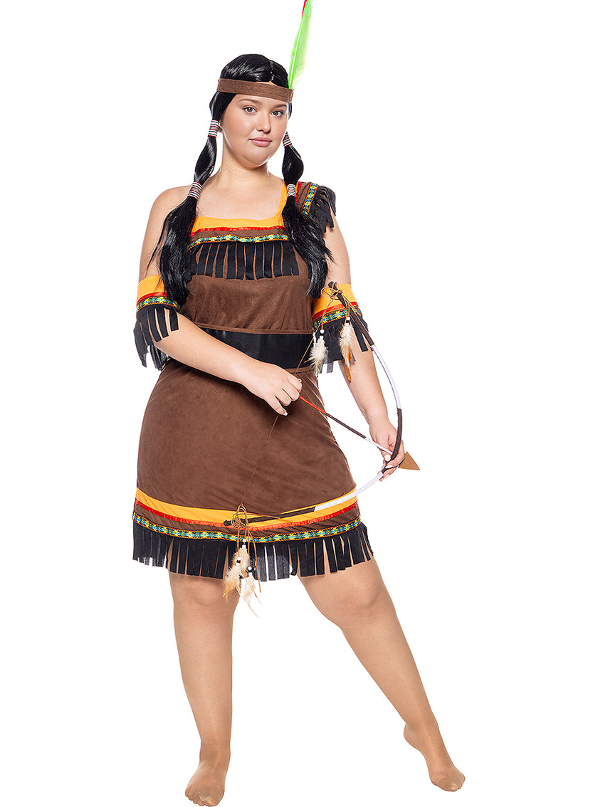 Déguisement indienne femme Deluxe grande taille