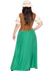 Déguisement aubergiste médiévale femme grande taille