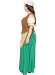 Déguisement aubergiste médiévale femme grande taille