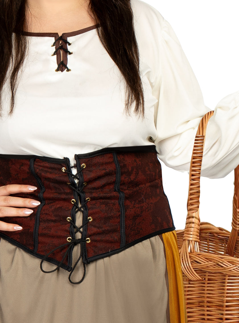 Déguisement paysanne médiévale femme grande taille