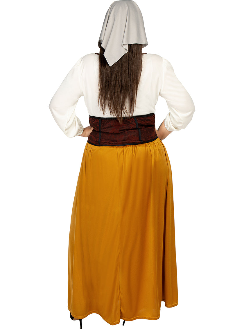 Déguisement paysanne médiévale femme grande taille