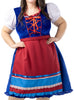 Déguisement bavaroise deluxe femme grande taille