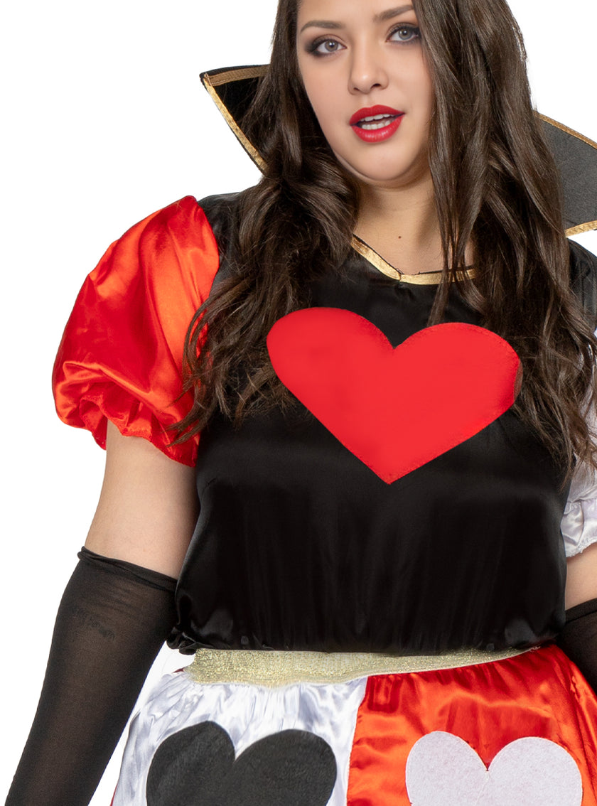 Déguisement Reine de cœurs femme grande taille