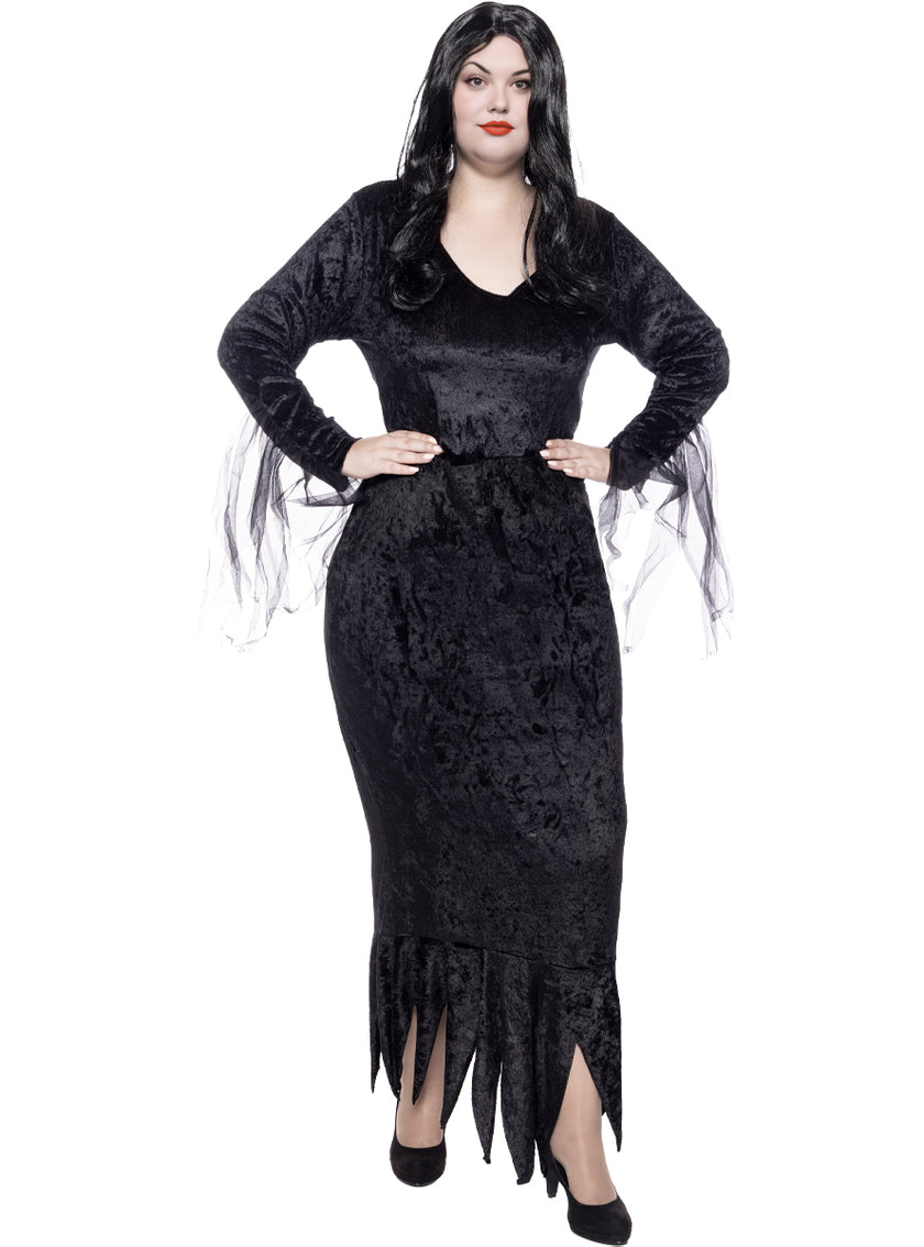 Déguisement Morticia Addams femme grande taille - La Famille Addams
