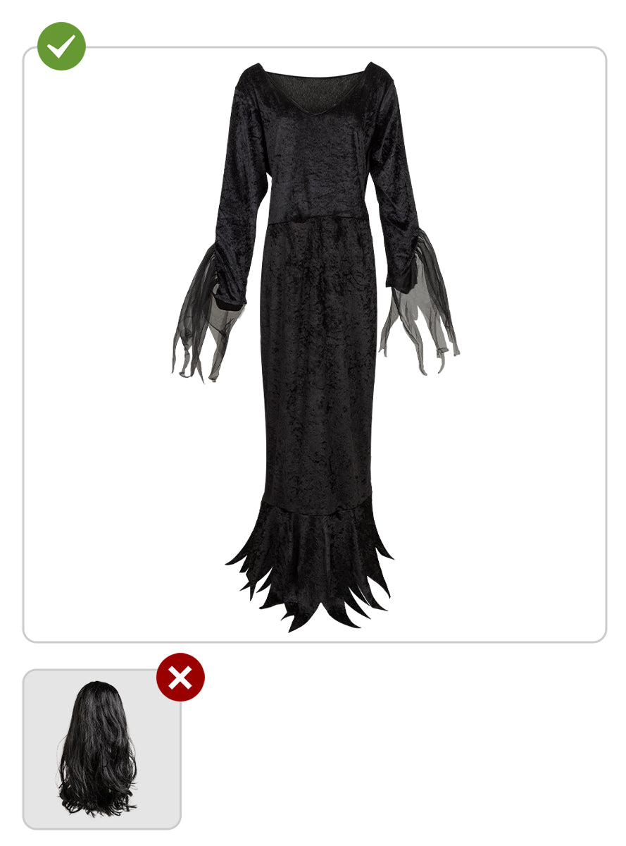 Déguisement Morticia Addams femme grande taille - La Famille Addams