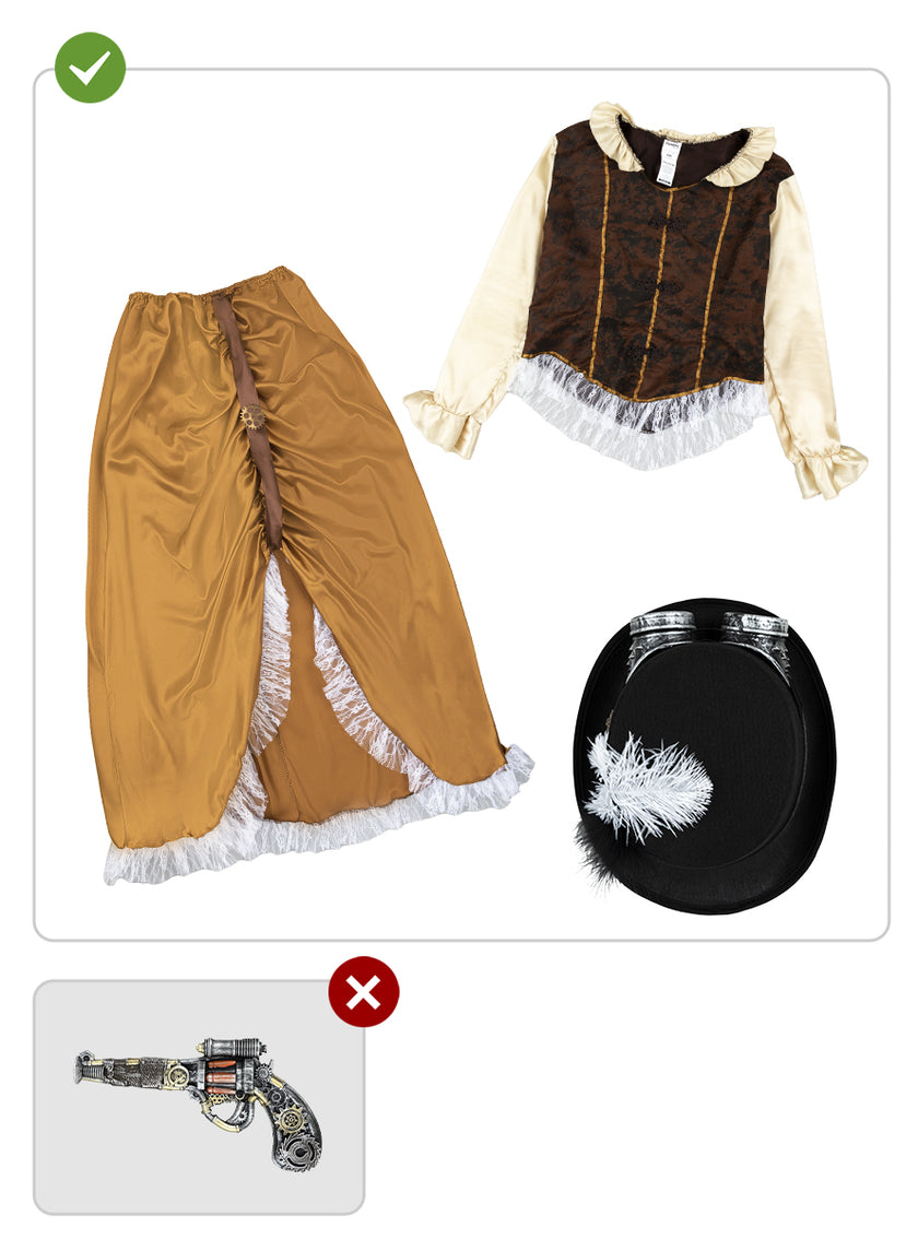 Déguisement Steampunk long femme grande taille