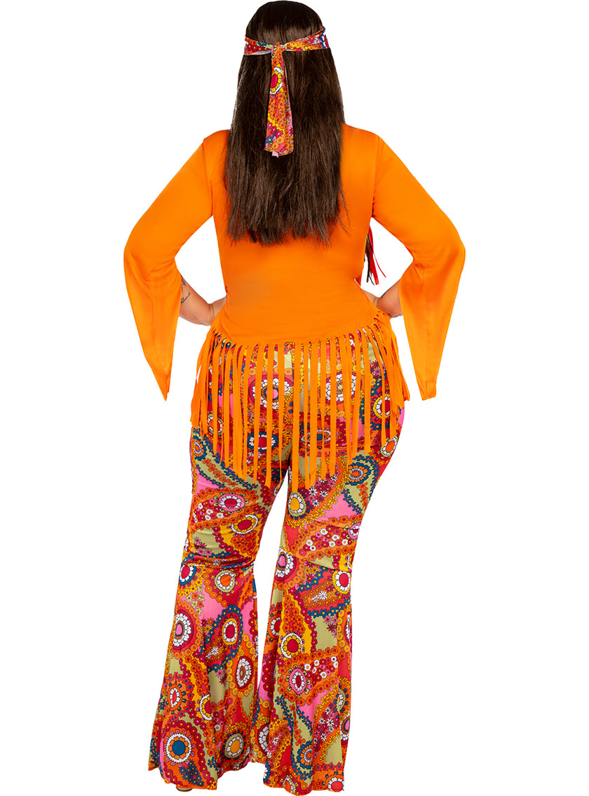 Déguisement Hippie joyeux femme grande taille