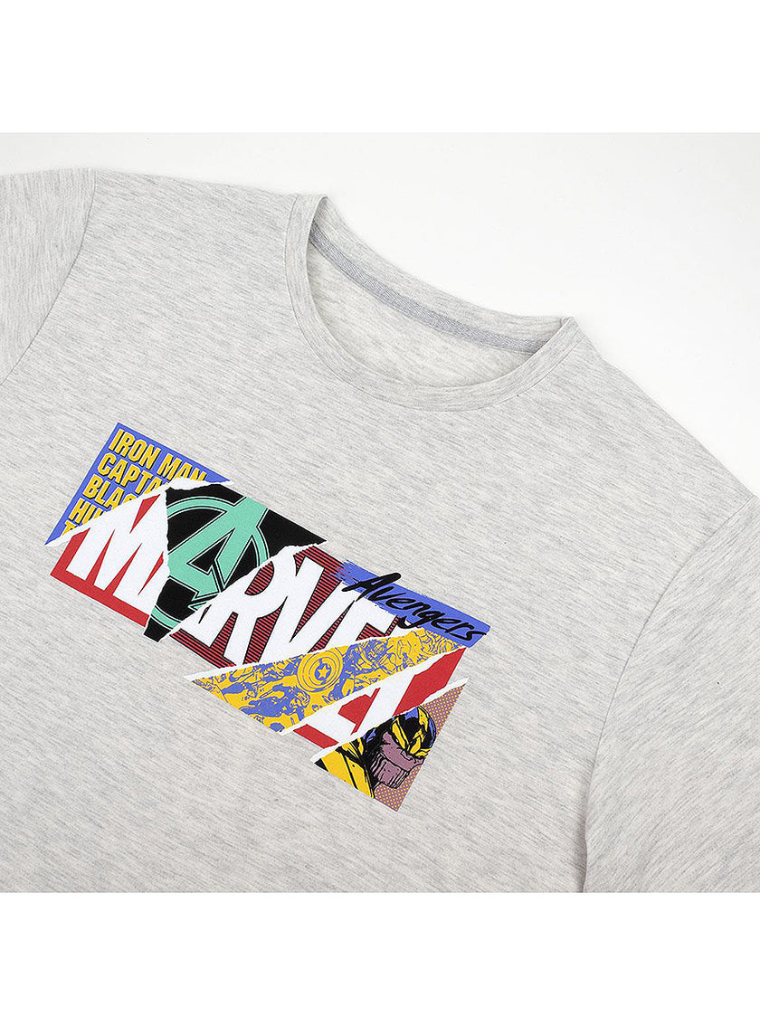 T-shirt Marvel logo collage homme