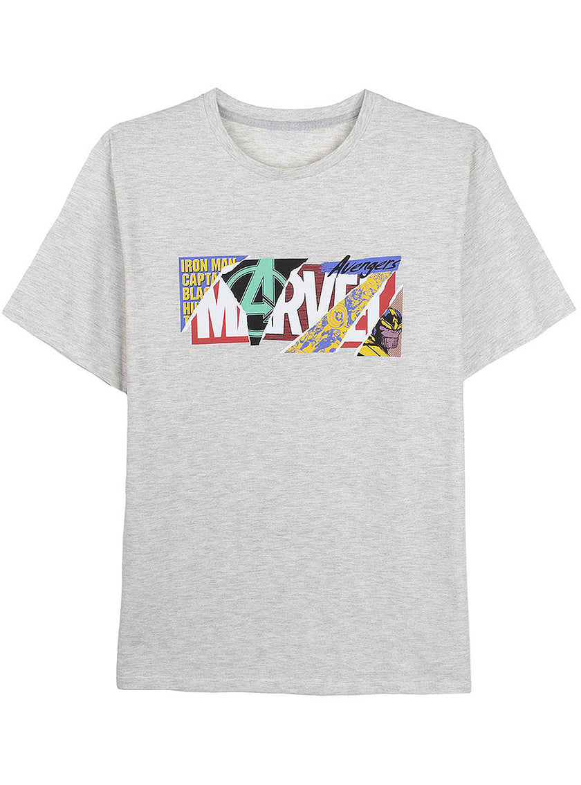 T-shirt Marvel logo collage homme