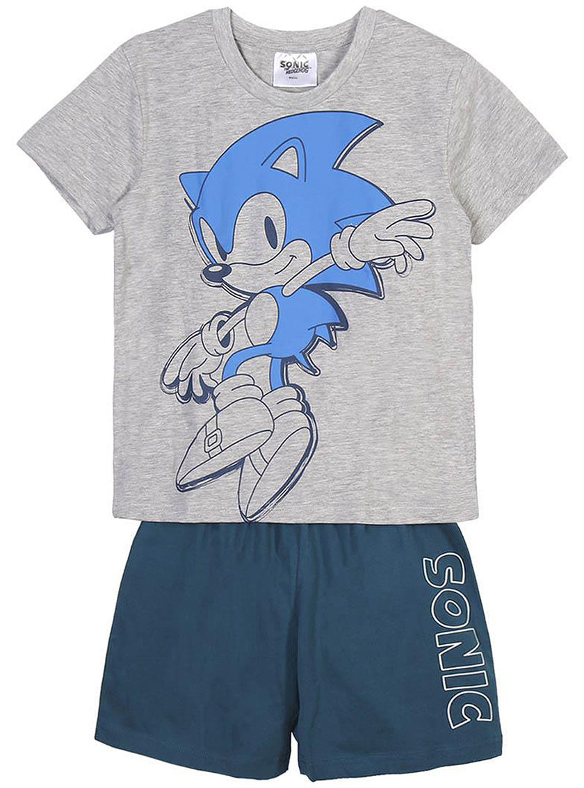 Pyjama Sonic court garçon