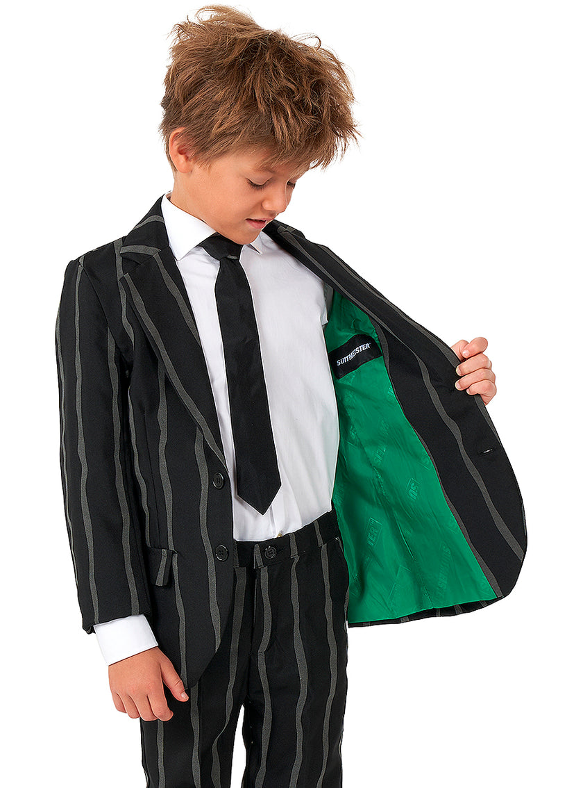 Costume à rayures qui brille dans le noir enfant - Suitmeister
