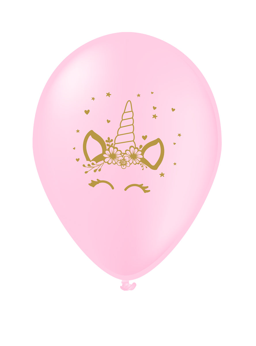 8 ballons licorne - Unicorn Flowers