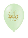 8 ballons licorne - Unicorn Flowers